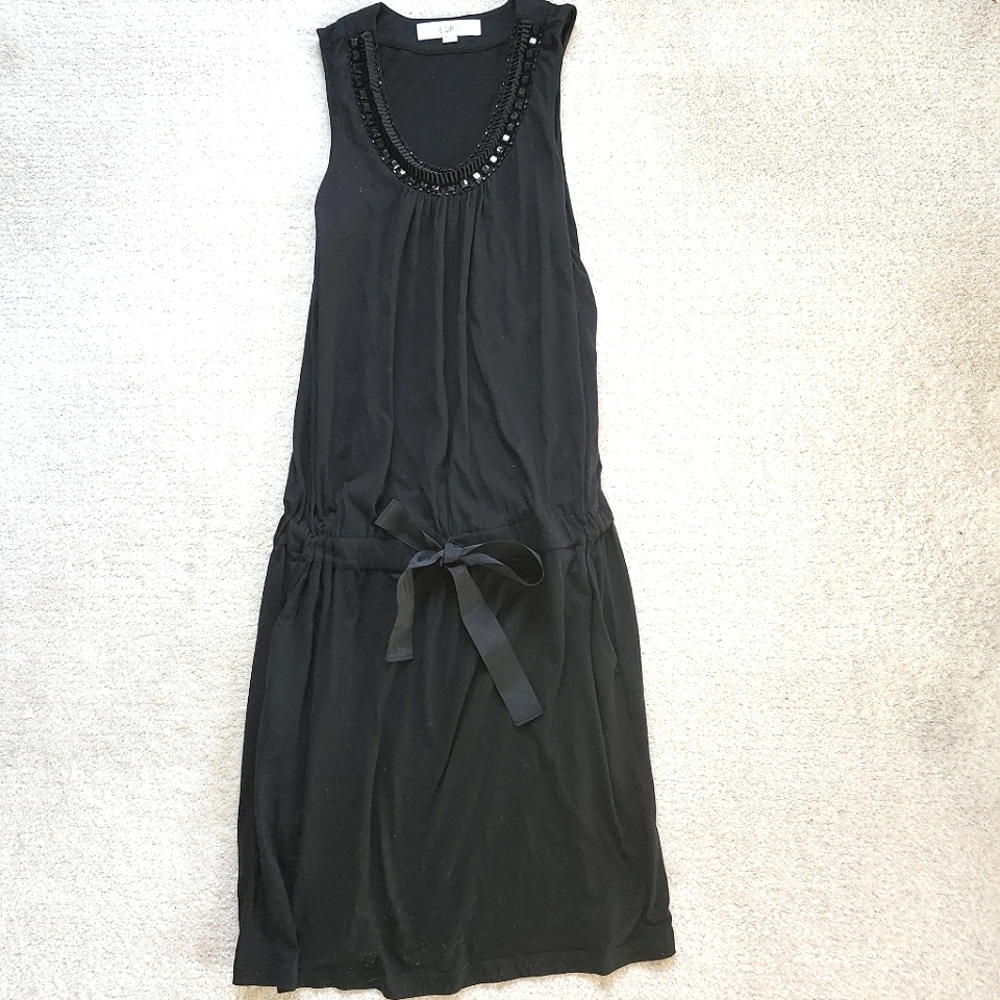Loft Black Tank Knit Dress